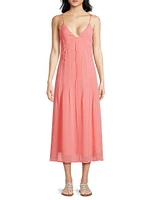 Bria Pintuck Chiffon Midi-Dress