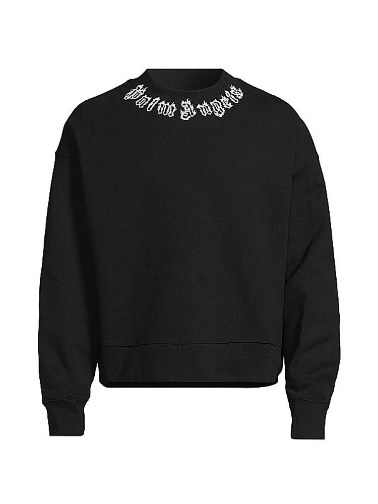 Neck Logo Crewneck Sweatshirt