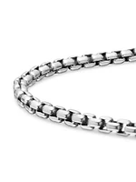 Box Chain Bracelet Sterling Silver