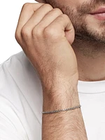 Box Chain Bracelet Sterling Silver