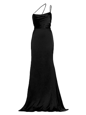 Paulette Satin Mermaid Gown