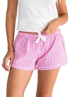 Women's Hepburn Gingham Boxer Shorts