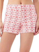 Corbin 2 Geometric Cotton-Blend Shorts