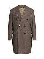 Wool-Cashmere Double-Breasted Coat