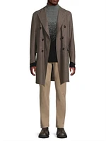 Wool-Cashmere Double-Breasted Coat