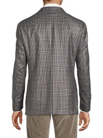 Houndstooth Silk & Cashmere Sport Coat