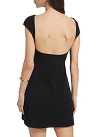 Soleil Stretch Cotton-Blend Minidress