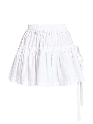 Deesse Tiered Cotton Miniskirt