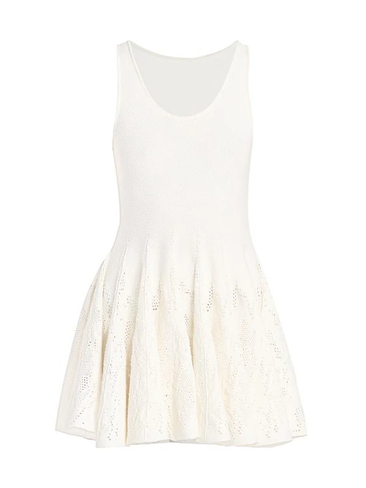 Skater Cotton Sleeveless Knit Minidress