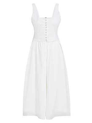 Into You Cotton Eyelet Pant Set