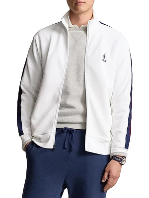 Colorblock Knit Track Jacket