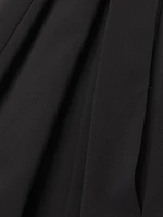 Crepe Strapless Column Gown