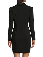 Stretch Crepe Blazer Minidress