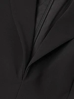 Stretch Crepe Blazer Minidress