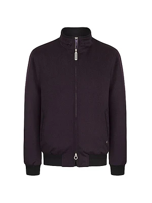 Cashmere and Suede Blouson Jacket