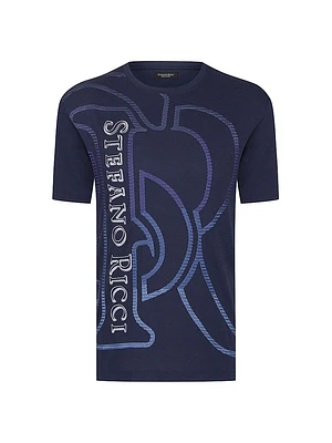 Macro Logo Motif T-Shirt