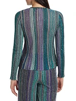 Metallic Stripe Top