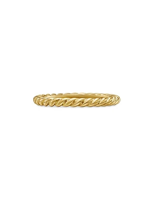 Cable Band Ring 18K Yellow Gold
