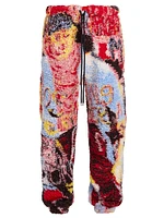 Graphic Wool-Blend Sweatpants