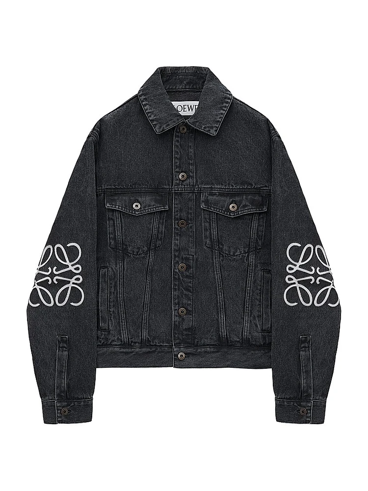 Anagram Logo Denim Jacket