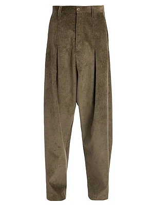 Cotton-Blend Harem Trousers