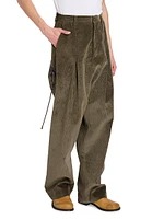 Cotton-Blend Harem Trousers