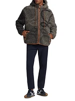 Fleece Hooded Logo Jacket