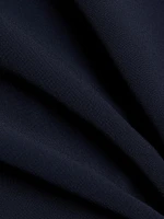 Draped Crêpe Cocktail Dress