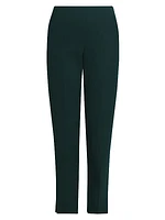 Stretch Wool Straight Pants