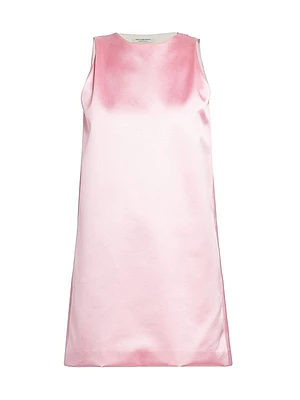 Duchess Satin A-Line Minidress