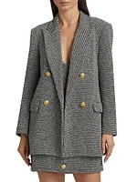 Riva Tweed Double-Breasted Blazer