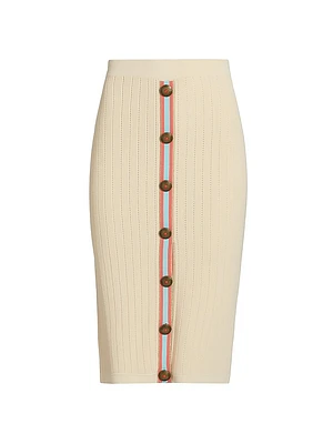 Melania Pointelle Knit Skirt