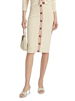 Melania Pointelle Knit Skirt