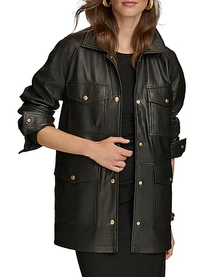 Leather Field Jacket