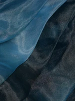 Printed Organza Asymmetric Gown