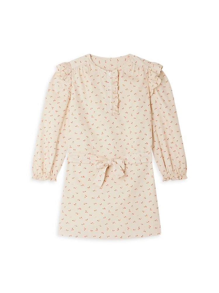 Little Girl's & Girl's Tosca Cherry Print Dress