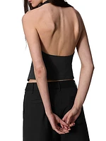Ethel Crepe Halter Vest
