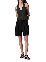 Ethel Crepe Halter Vest
