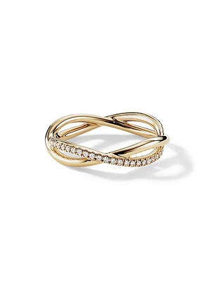 Infinity Band Ring 18K Yellow Gold