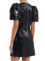 Nicky Hilton x Rebecca Vallance Lena Sequined Bow Minidress