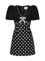 Nicky Hilton x Rebecca Vallance Alivia Sequin & Faux Pearl Minidress