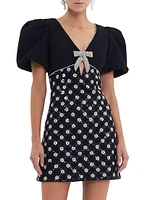 Nicky Hilton x Rebecca Vallance Alivia Sequin & Faux Pearl Minidress