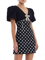 Nicky Hilton x Rebecca Vallance Alivia Sequin & Faux Pearl Minidress