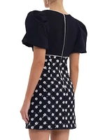 Nicky Hilton x Rebecca Vallance Alivia Sequin & Faux Pearl Minidress