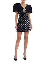 Nicky Hilton x Rebecca Vallance Alivia Sequin & Faux Pearl Minidress
