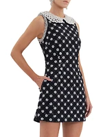 Nicky Hilton x Rebecca Vallance Alivia Sequin & Faux Pearl Minidress