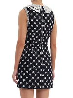 Nicky Hilton x Rebecca Vallance Alivia Sequin & Faux Pearl Minidress