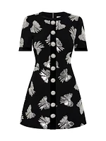 Nicky Hilton x Rebecca Vallance Valor Bow Appliqué Minidress