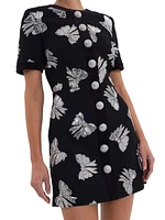 Nicky Hilton x Rebecca Vallance Valor Bow Appliqué Minidress