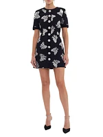 Nicky Hilton x Rebecca Vallance Valor Bow Appliqué Minidress
